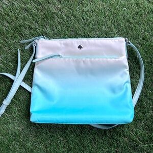 Kate Spade Jae Degrade Flat Crossbody Purse, Fiji Green